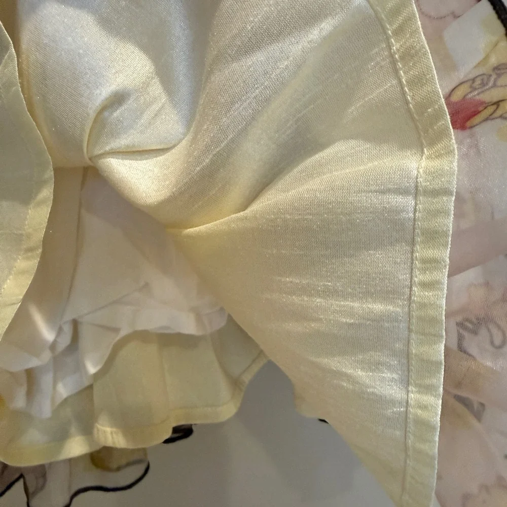 Oh Shana! Winnie the Pooh Dress and Bloomers Set 2T Cream Yellow Back Bow